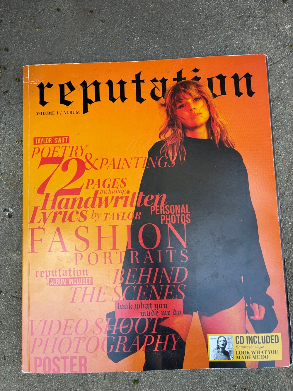Taylor Swift Reputation Volume 1 Magazine No CD Sold As Is